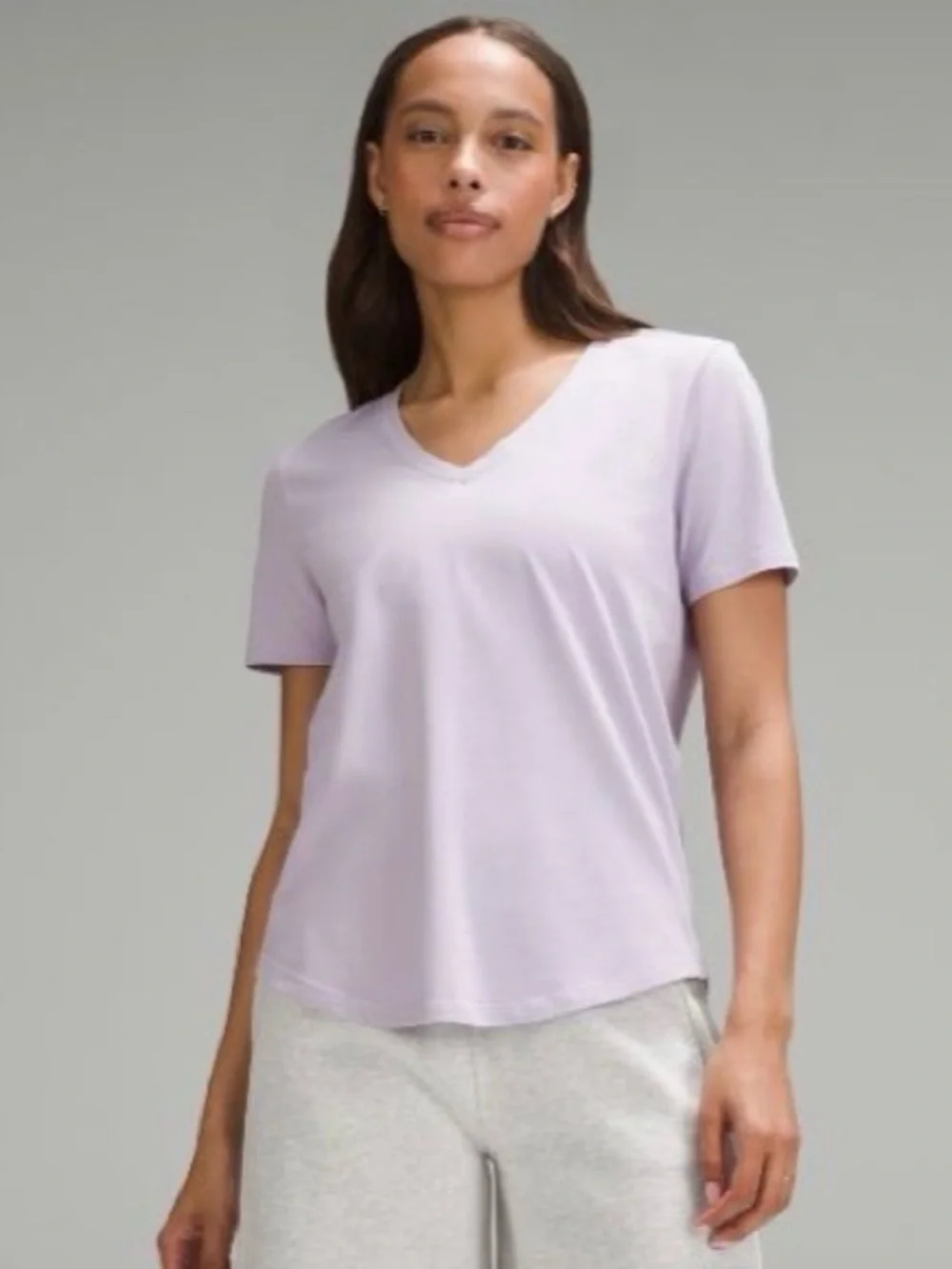 VGUC Lululemon Love V-Neck T-Shirt Lilac Ether
